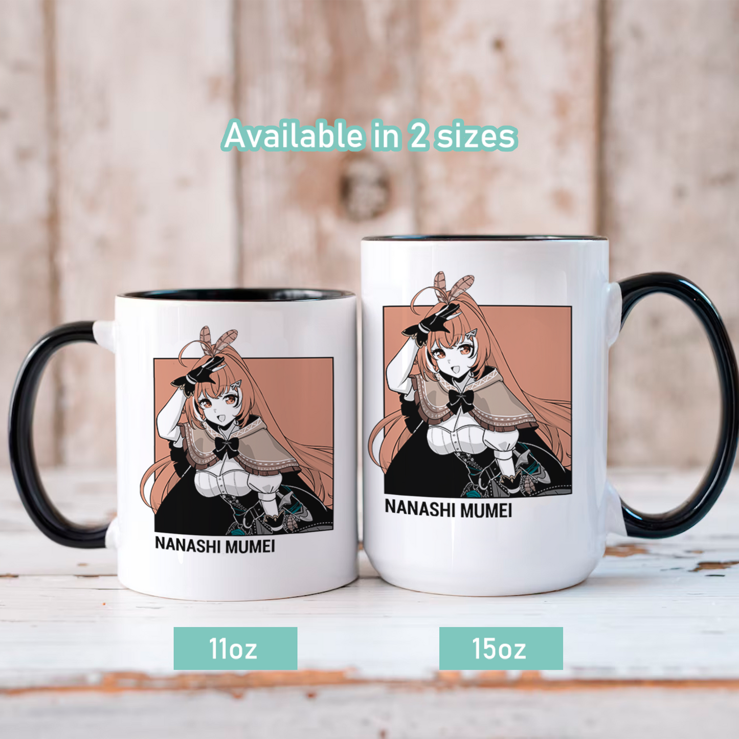 Nanashi Mumei Mug, Vtuber Mug, Nanashi Mumei Coffee Cup, Nanashi Mumei Merch, Customized Coffee Mug, Vtuber Merch, Hololive Fan Merch, Gift For Friend
