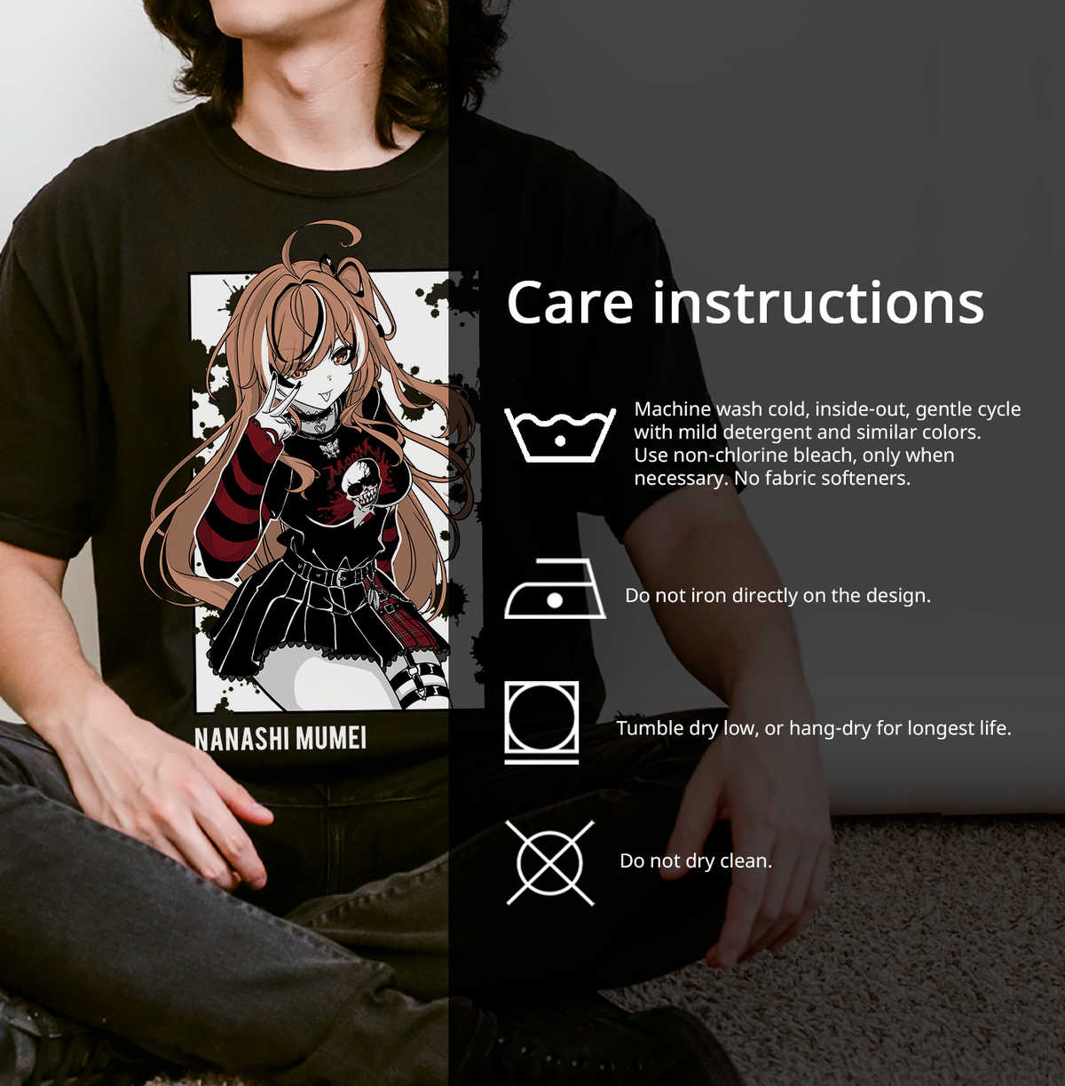 [PRE ORDER] Goth Nanashi Mumei - Unisex T-Shirt