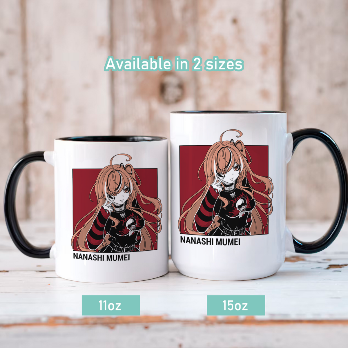 Nanashi Mumei Mug, Vtuber Mug, Nanashi Mumei Coffee Cup, Nanashi Mumei Merch, Customized Coffee Mug, Vtuber Merch, Hololive Fan Merch, Gift For Friend