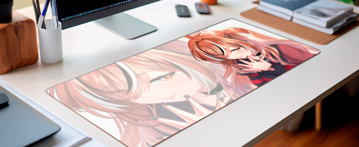 Nanashi Mumei merch, vtuber merch, Nanashi Mumei mug, Waifu Cup, Vtuber fan merch, Nanashi Mumei merch, hololive vtuber deskmat