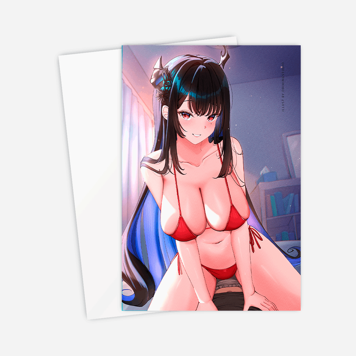 Nerissa Ravencroft Postcard Mini Print Hololive Merch Vtubers Merch Hololive Mini Print Nerissa Ravencroft Merch