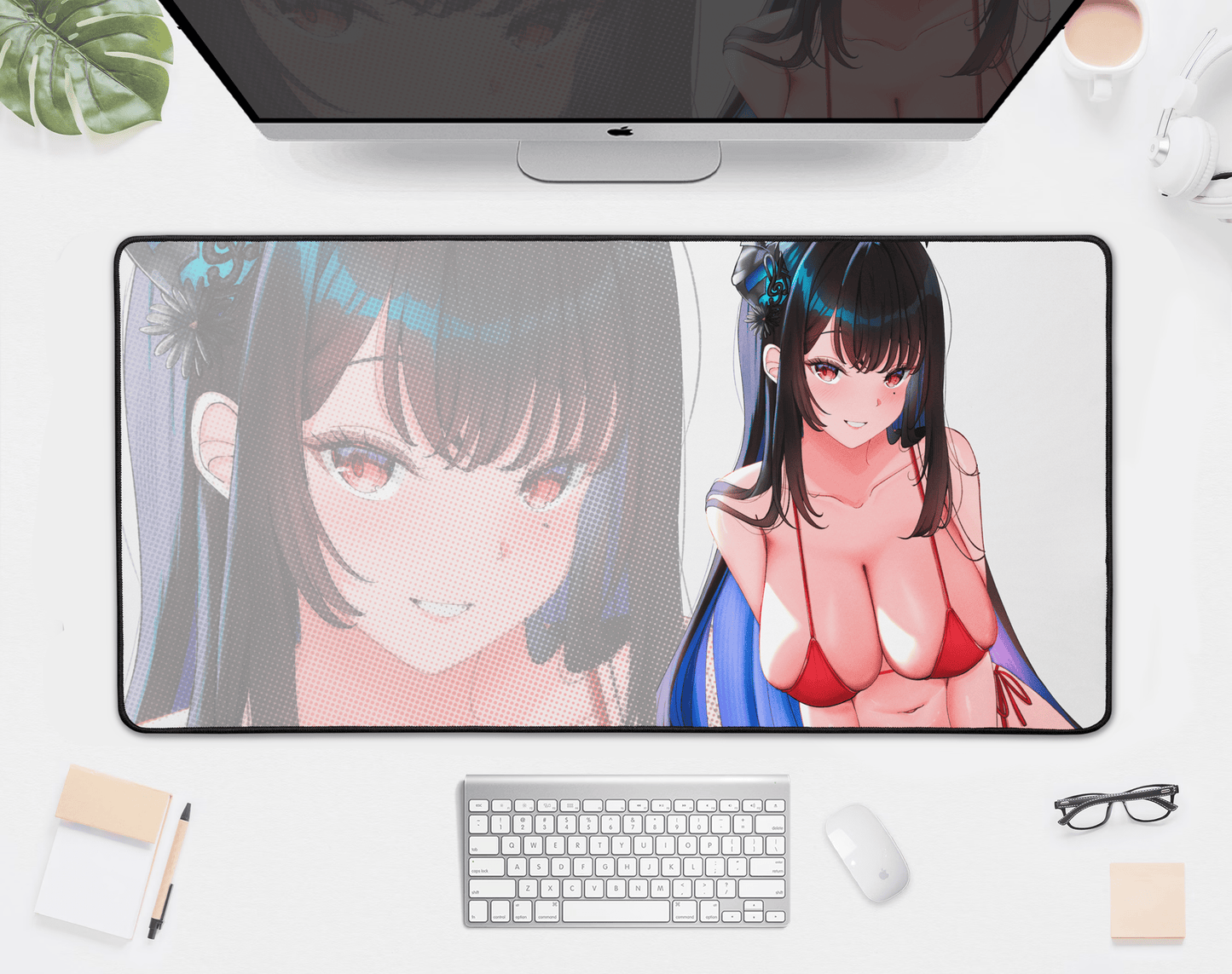 Nerissa Ravencroft Deskmat Vtubers Mousepad XL XXL Gaming Desk Mat Gift for Gamers Waifu Large Playmat Hololive Merch Nerissa Ravencroft Mousepad