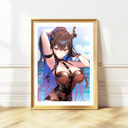Nerissa Ravencroft Wall Art Nerissa Ravencroft Hololive Advent Merch Vtubers Gift Hololive Wall Decor Nerissa Ravencroft Merch Anime Wall Art Canvas