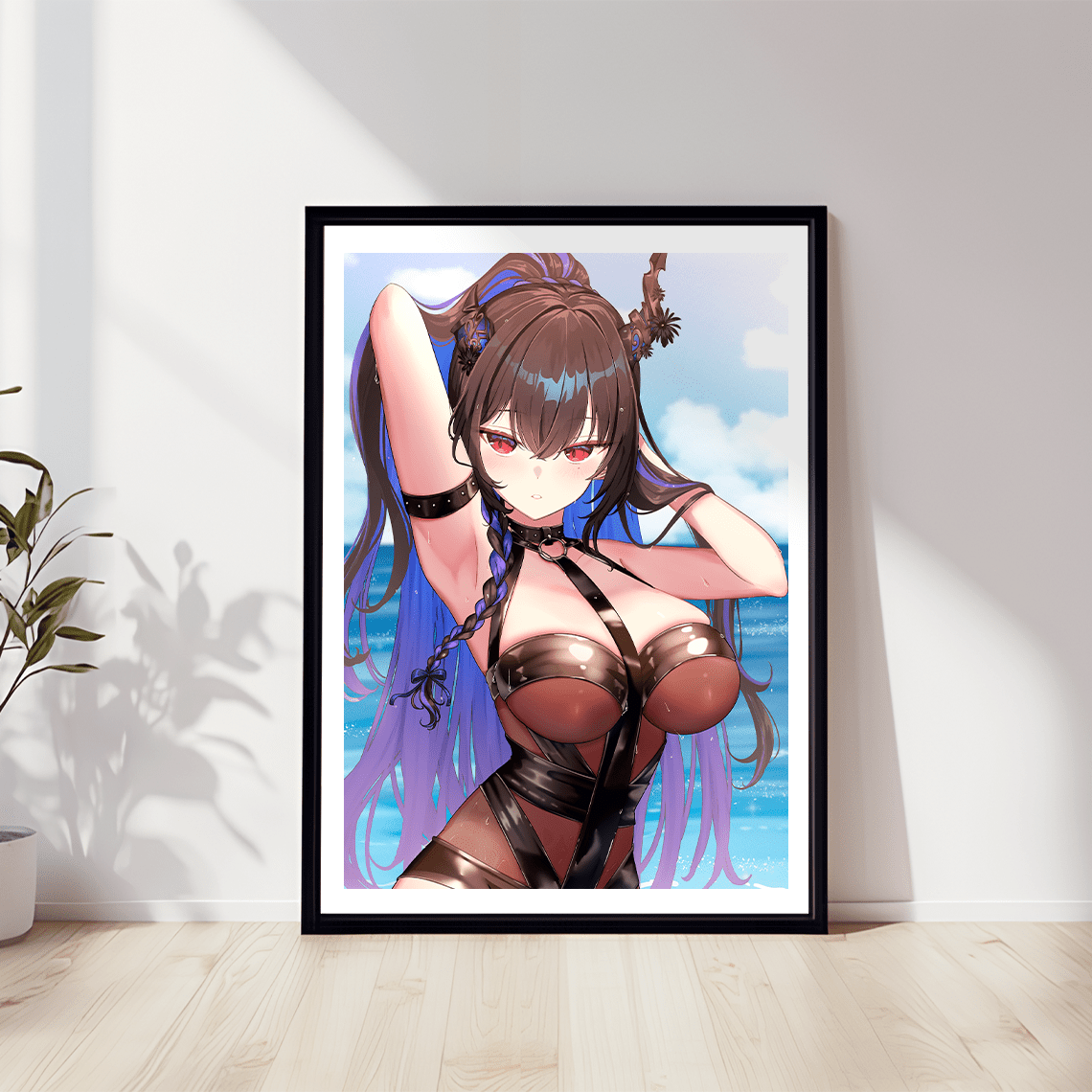 Nerissa Ravencroft Wall Art Nerissa Ravencroft Hololive Advent Merch Vtubers Gift Hololive Wall Decor Nerissa Ravencroft Merch Anime Wall Art Canvas