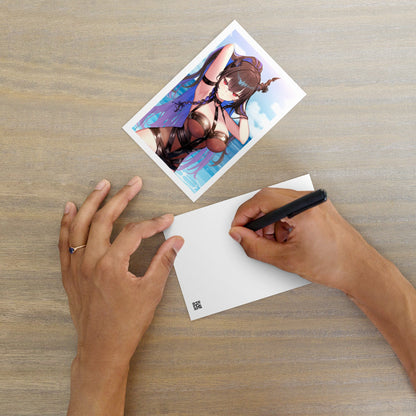 Nerissa Ravencroft Postcard Mini Print Hololive Merch Vtubers Merch Hololive Mini Print Nerissa Ravencroft Merch