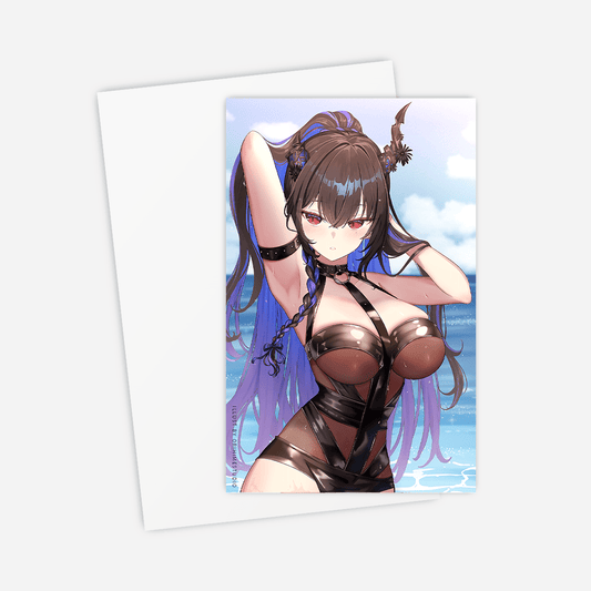 Nerissa Ravencroft Postcard Mini Print Hololive Merch Vtubers Merch Hololive Mini Print Nerissa Ravencroft Merch