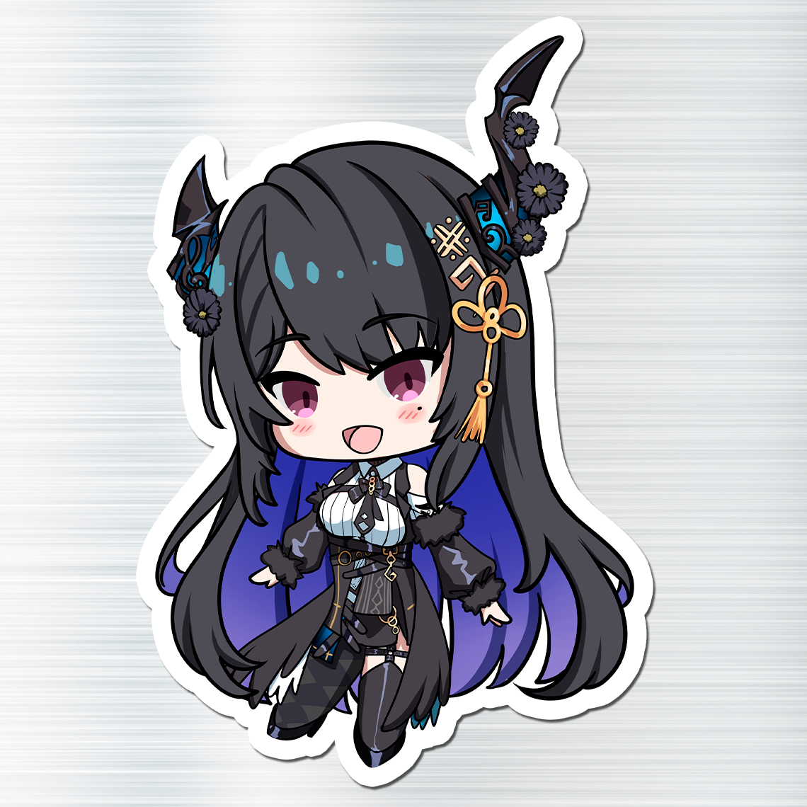 Nerissa Ravencroft Fridge Magnet, Die Cut Vtuber Magnets 3″ × 3″, Nerissa Ravencroft Merch, Hololive Merch, Nerissa Ravencroft Magnet, Nerissa Ravencroft Fan