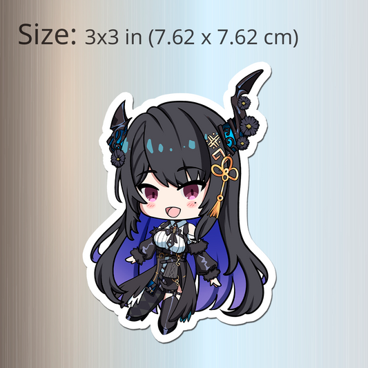 Nerissa Ravencroft Fridge Magnet, Die Cut Vtuber Magnets 3″ × 3″, Nerissa Ravencroft Merch, Hololive Merch, Nerissa Ravencroft Magnet, Nerissa Ravencroft Fan