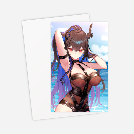Nerissa Ravencroft Postcard Mini Print Hololive Merch Vtubers Merch Hololive Mini Print Nerissa Ravencroft Merch