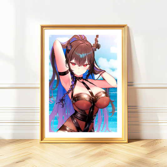 Nerissa Ravencroft Wall Art Nerissa Ravencroft Hololive Advent Merch Vtubers Gift Hololive Wall Decor Nerissa Ravencroft Merch Anime Wall Art Canvas