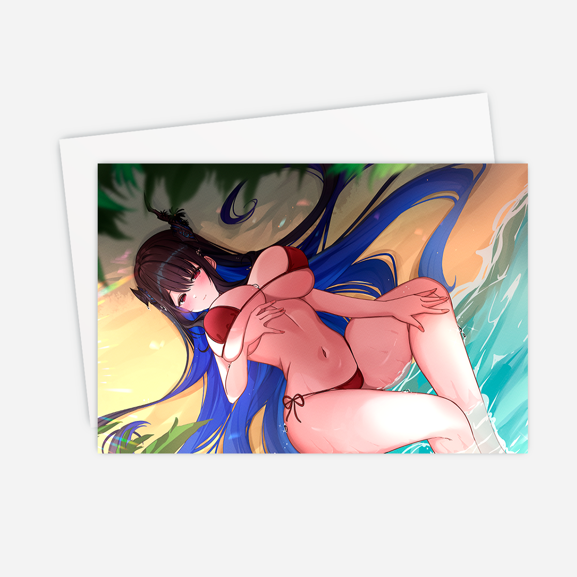 Nerissa Ravencroft Postcard Mini Print Hololive Merch Vtubers Merch Hololive Mini Print Nerissa Ravencroft Merch