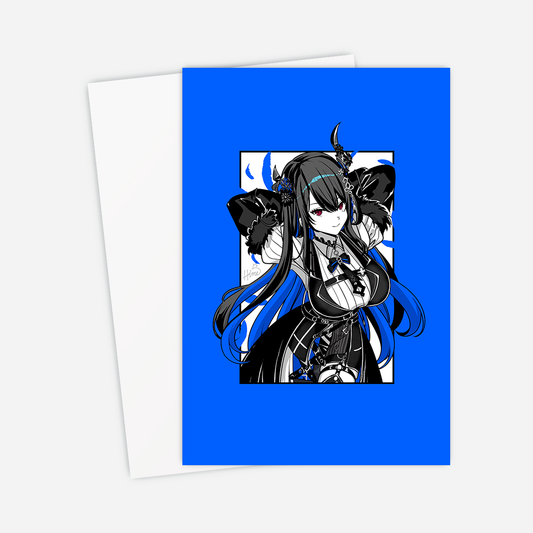 Nerissa Ravencroft Postcard Mini Print Hololive Merch Vtubers Merch Hololive Mini Print Nerissa Ravencroft Merch