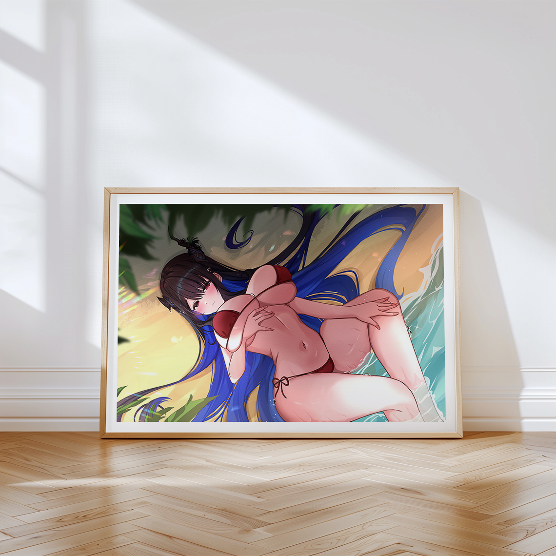 Nerissa Ravencroft Wall Art Nerissa Ravencroft Hololive Advent Merch Vtubers Gift Hololive Wall Decor Nerissa Ravencroft Merch Anime Wall Art Canvas