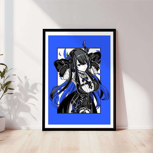Nerissa Ravencroft Wall Art Nerissa Ravencroft Hololive Advent Merch Vtubers Gift Hololive Wall Decor Nerissa Ravencroft Merch Anime Wall Art Canvas