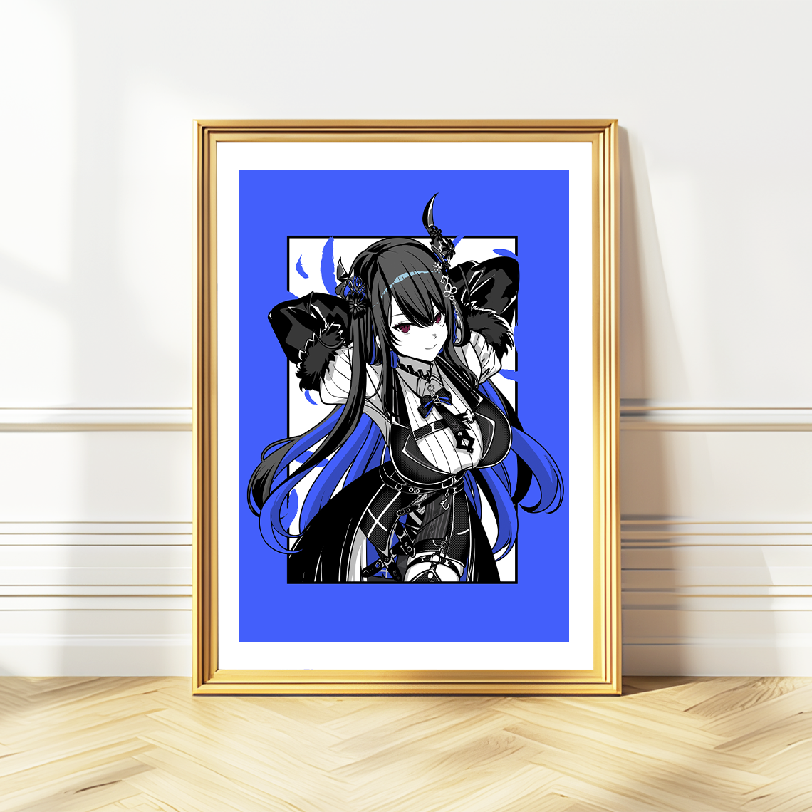 Nerissa Ravencroft Wall Art Nerissa Ravencroft Hololive Advent Merch Vtubers Gift Hololive Wall Decor Nerissa Ravencroft Merch Anime Wall Art Canvas
