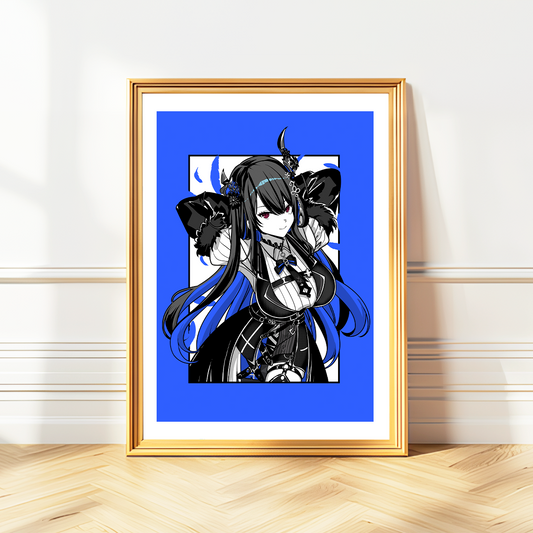 Nerissa Ravencroft Wall Art Nerissa Ravencroft Hololive Advent Merch Vtubers Gift Hololive Wall Decor Nerissa Ravencroft Merch Anime Wall Art Canvas