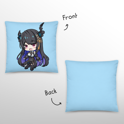 Nerissa Ravencroft Throw Pillow, Vtuber Throw Pillows, Gift for Vtuber Fan, Nerissa Ravencroft Throw Pillow, Decorative Pillow, Nerissa Ravencroft Merch