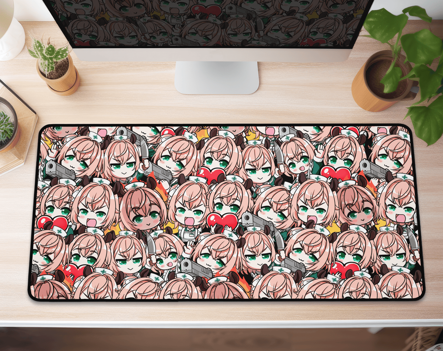 Nimi Nightmare Deskmat, Vtubers Illustration Mousepad XL XXL, Gaming Desk Mat Gift for Gamers, Waifu Deskmat, Nimi Nightmare Merch, Nimi Nightmare Mousepad