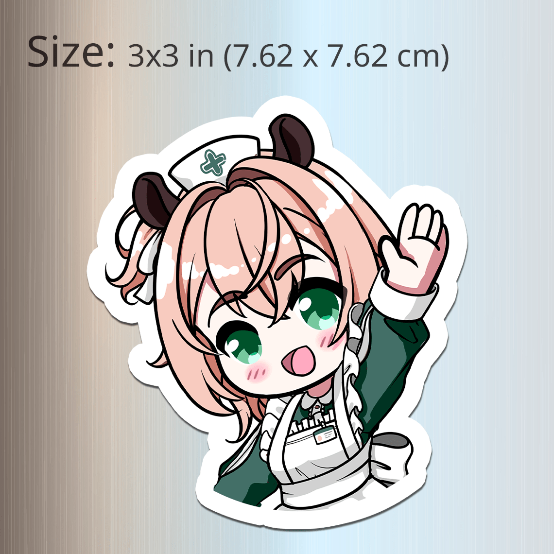 Nimi Nightmare Fridge Magnet, Die Cut Vtuber Magnets 3″ × 3″, Vtuber Merch, Nimi Nightmare Merch, Nimi Nightmare Magnet, Nimi Nightmare Fan