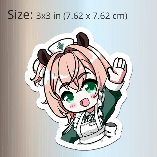 Nimi Nightmare Fridge Magnet, Die Cut Vtuber Magnets 3″ × 3″, Vtuber Merch, Nimi Nightmare Merch, Nimi Nightmare Magnet, Nimi Nightmare Fan