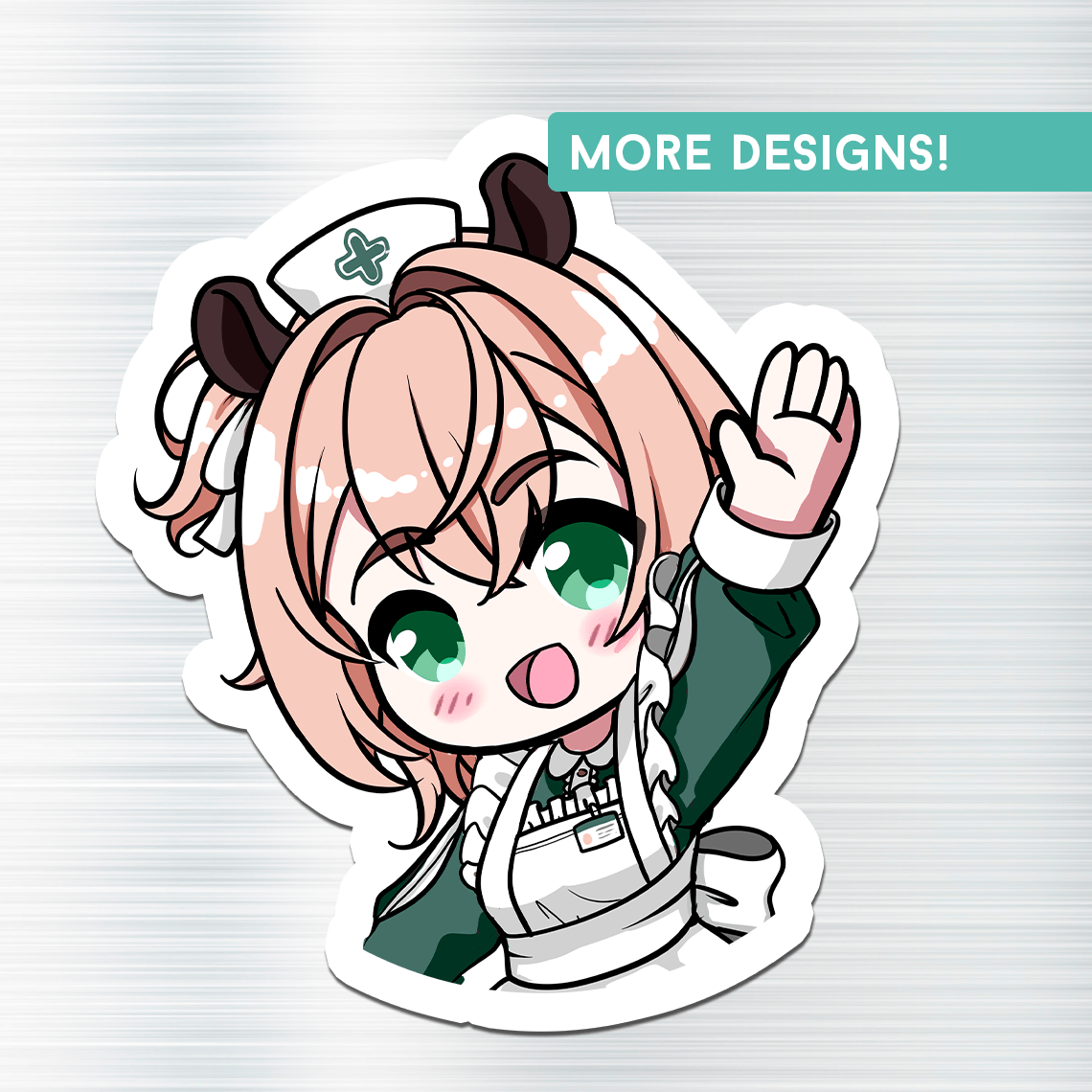 Nimi Nightmare Fridge Magnet, Die Cut Vtuber Magnets 3″ × 3″, Vtuber Merch, Nimi Nightmare Merch, Nimi Nightmare Magnet, Nimi Nightmare Fan