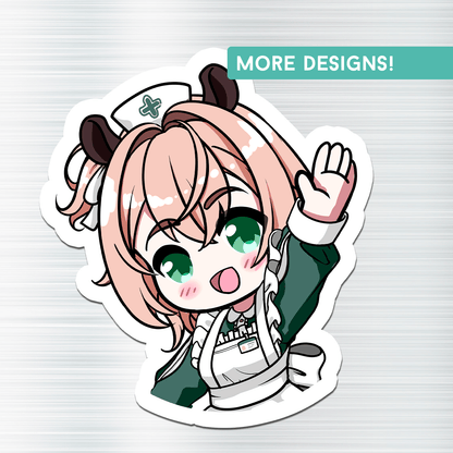 Nimi Nightmare Fridge Magnet, Die Cut Vtuber Magnets 3″ × 3″, Vtuber Merch, Nimi Nightmare Merch, Nimi Nightmare Magnet, Nimi Nightmare Fan