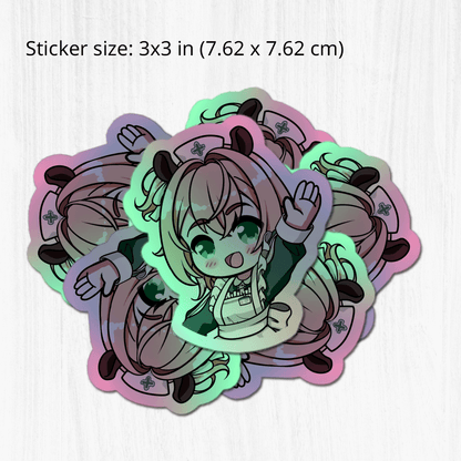 Nimi Nightmare Sticker, Vtuber Stickers, Kiss Cut Stickers 3"x3", Nimi Nightmare Stickers, Stationery Stickers, Nimi Nightmare Merch, Vtuber merch