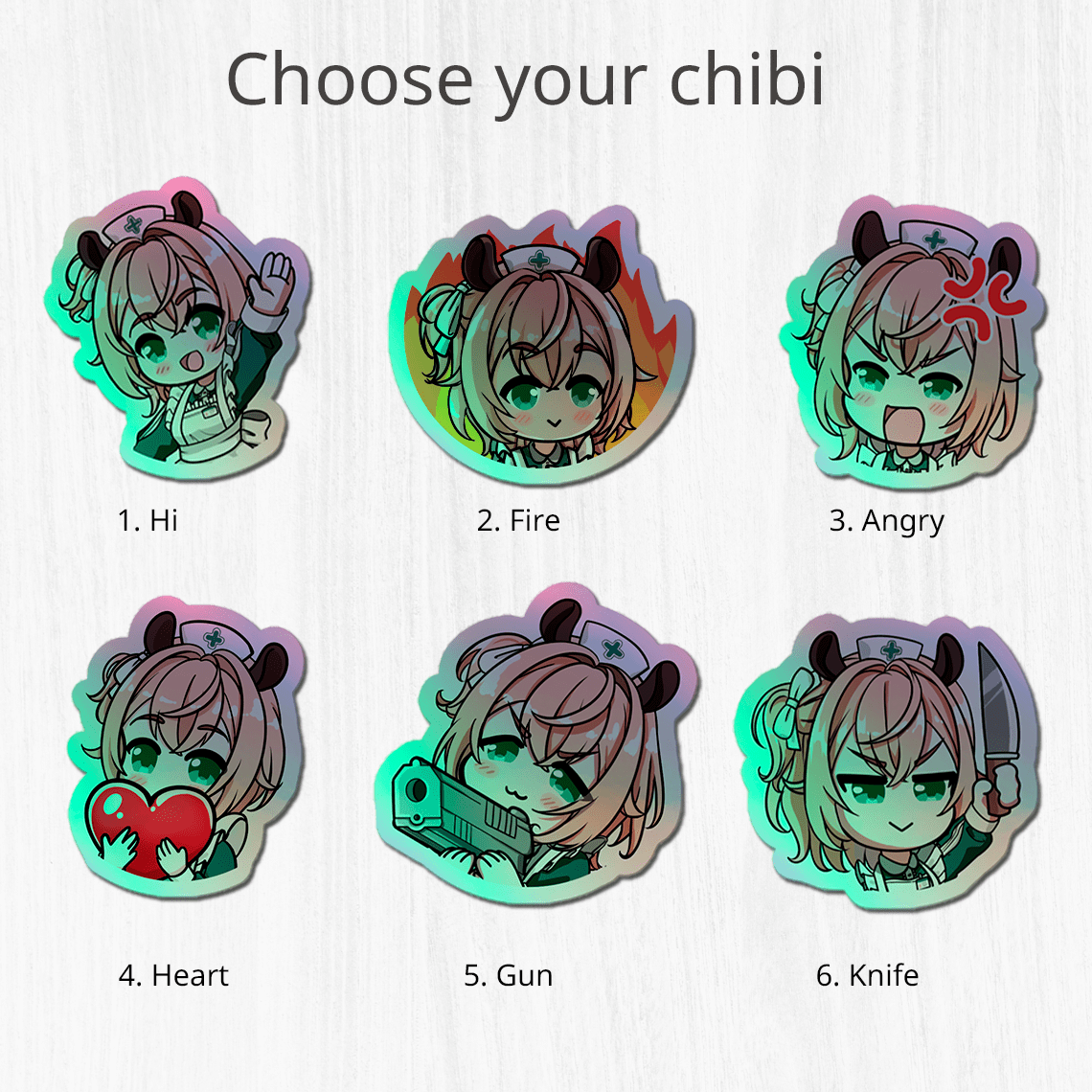 Nimi Nightmare Sticker, Vtuber Stickers, Kiss Cut Stickers 3"x3", Nimi Nightmare Stickers, Stationery Stickers, Nimi Nightmare Merch, Vtuber merch