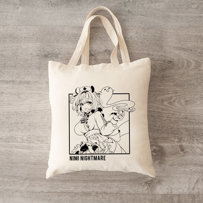 Nimi Nightmare Tote Bag Vtuber Tote Bag Nimi Nightmare Fan Merch Cotton Canvas Tote Bag Eco Tote Bag Sustainable Bag Kawaii Tote Bag Nimi Nightmare merch