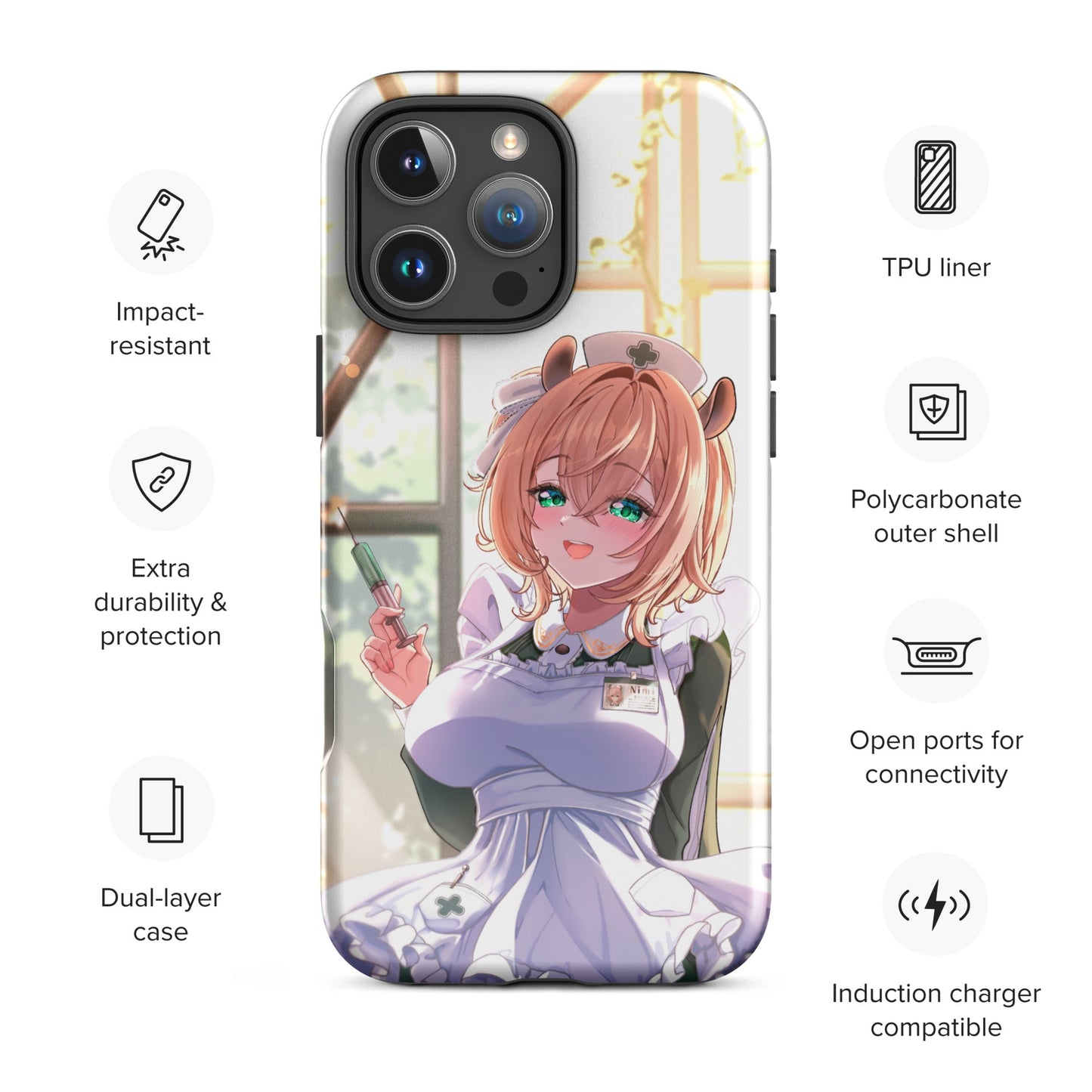 Nimi Nightmare Phone Case, Vtuber Phone Case, Nimi Nightmare Merch, Iphone Case, Samsung Case, Gift For Vtuber Fan, Nimi Nightmare Fan, Kawaii Phone Case