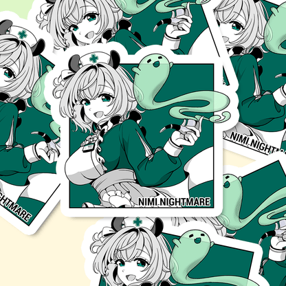 Nimi Nightmare Sticker, Vtuber Stickers, Kiss Cut Stickers 3"x3", Nimi Nightmare Stickers, Stationery Stickers, Nimi Nightmare Merch, Vtuber merch