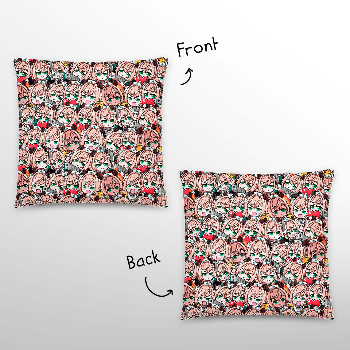 Nimi Nightmare Throw Pillow, Vtuber Throw Pillows, Gift for Vtuber Fan, Nimi Nightmare Throw Pillow, Decorative Pillow, Nimi Nightmare Merch