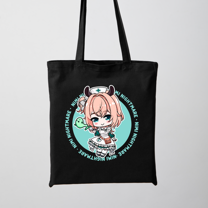 Nimi Nightmare Tote Bag Vtuber Tote Bag Nimi Nightmare Fan Merch Cotton Canvas Tote Bag Eco Tote Bag Sustainable Bag Kawaii Tote Bag Nimi Nightmare merch