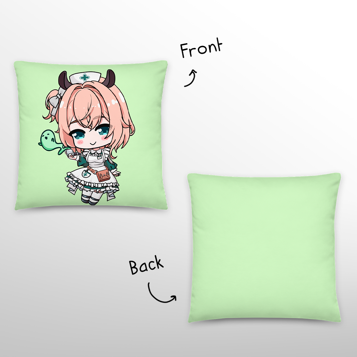 Nimi Nightmare Throw Pillow, Vtuber Throw Pillows, Gift for Vtuber Fan, Nimi Nightmare Throw Pillow, Decorative Pillow, Nimi Nightmare Merch