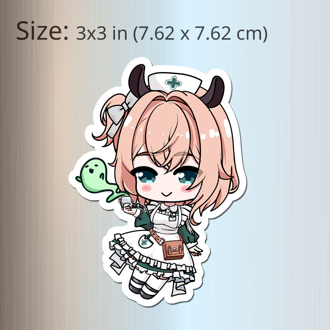 Nimi Nightmare Fridge Magnet, Die Cut Vtuber Magnets 3″ × 3″, Vtuber Merch, Nimi Nightmare Merch, Nimi Nightmare Magnet, Nimi Nightmare Fan