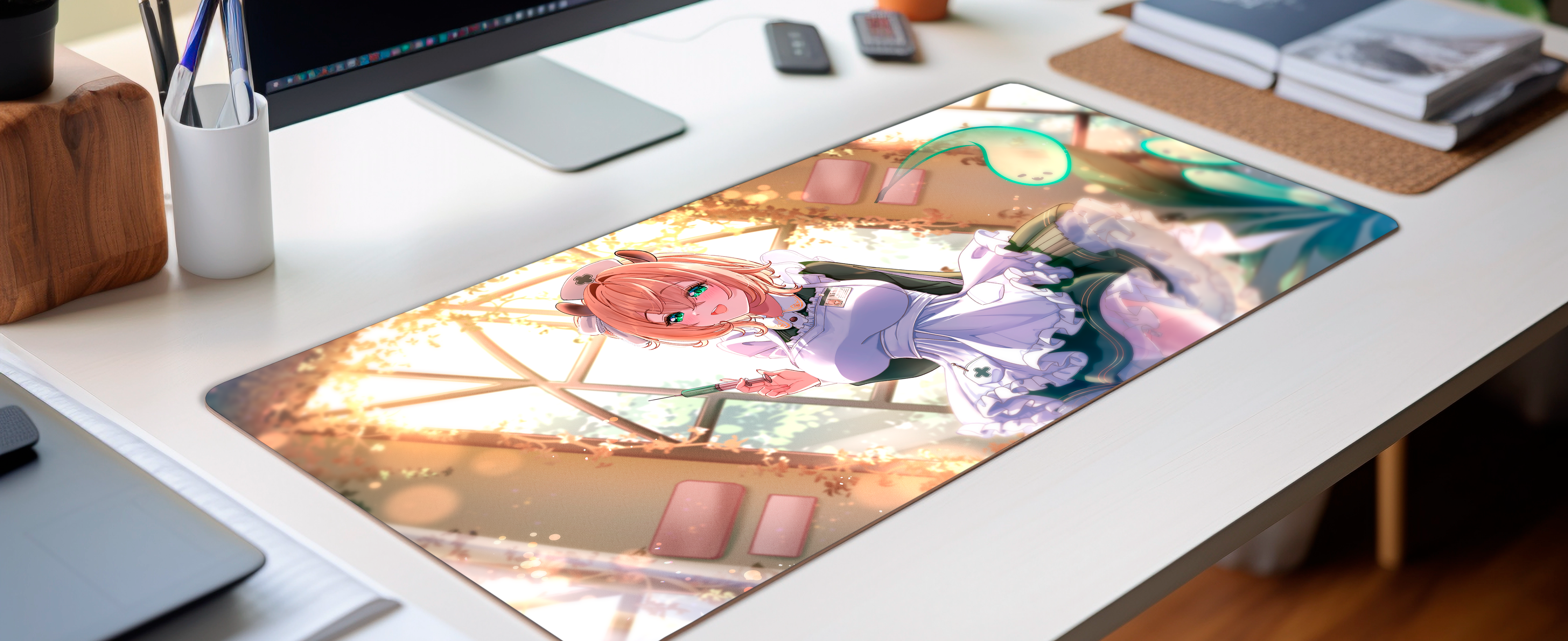 nimi nightmare XXL mousepad, nimi nightmare desk mat, nimi nightmare merch, nimi nightmare vtuber, nimi nightmare fan