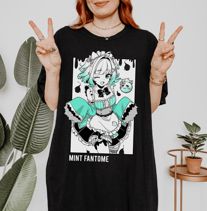 Mint Fantome T-Shirt Vtuber Shirt Mint Fantome Tee Gift for Vtuber Fan Anime Waifu Shirt Cool Vtuber Tee Waifu T-Shirt Maid Mint Merch