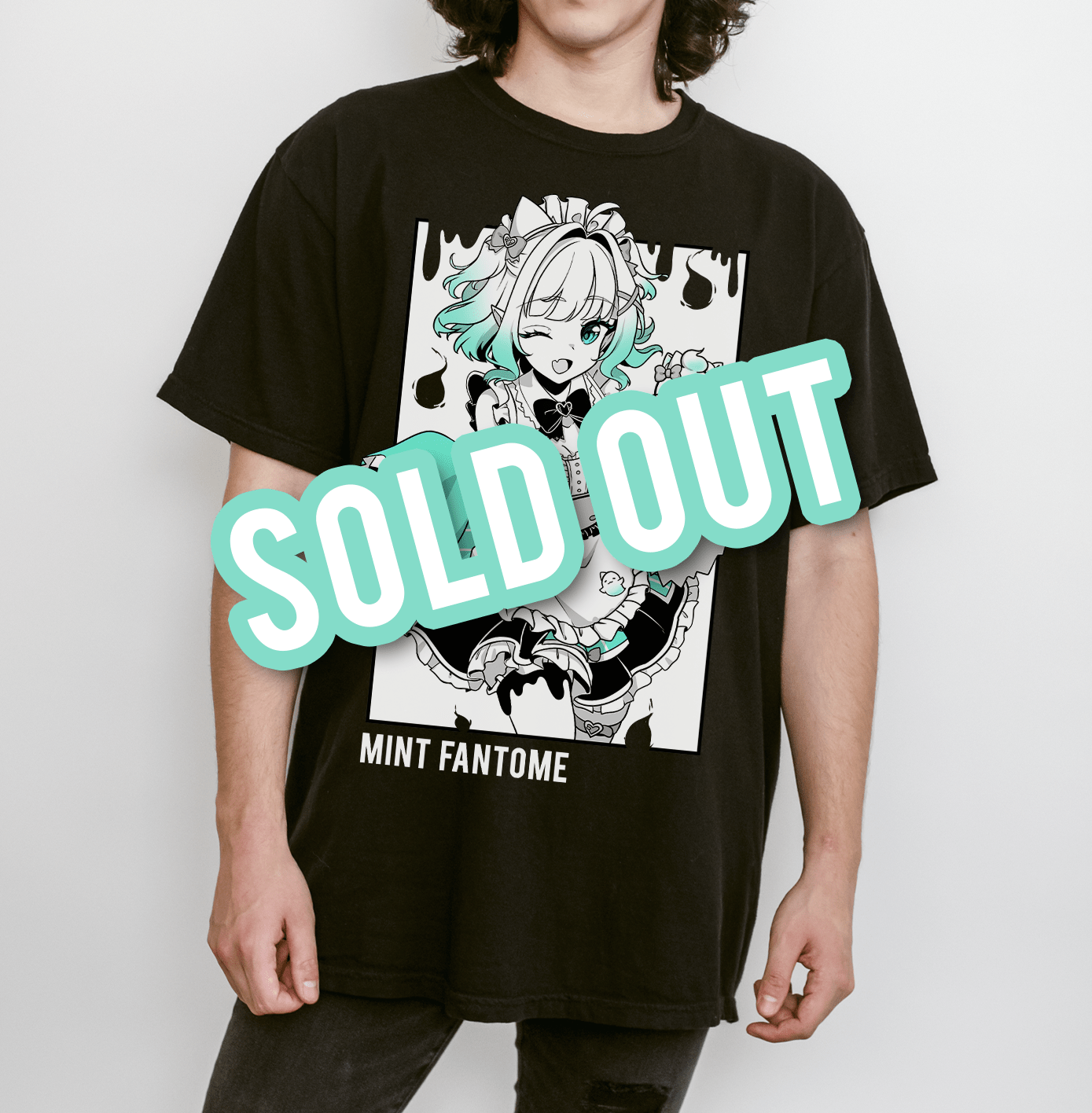 Mint Fantome T-Shirt Vtuber Shirt Mint Fantome Tee Gift for Vtuber Fan Anime Waifu Shirt Cool Vtuber Tee Waifu T-Shirt Maid Mint Merch