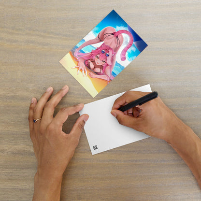 Hololive Raora Panthera Postcard, Vtuber Mini Print, Raora Panthera Mini Print, Vtubers Merch, Raora Panthera Merch, Hololive Mini Poster, Gift For Vtuber Fan