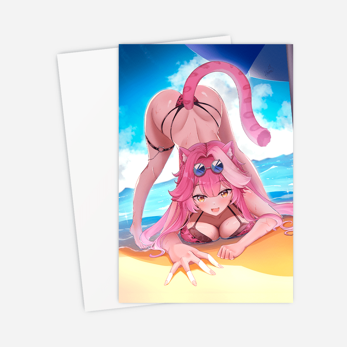 Hololive Raora Panthera Postcard, Vtuber Mini Print, Raora Panthera Mini Print, Vtubers Merch, Raora Panthera Merch, Hololive Mini Poster, Gift For Vtuber Fan