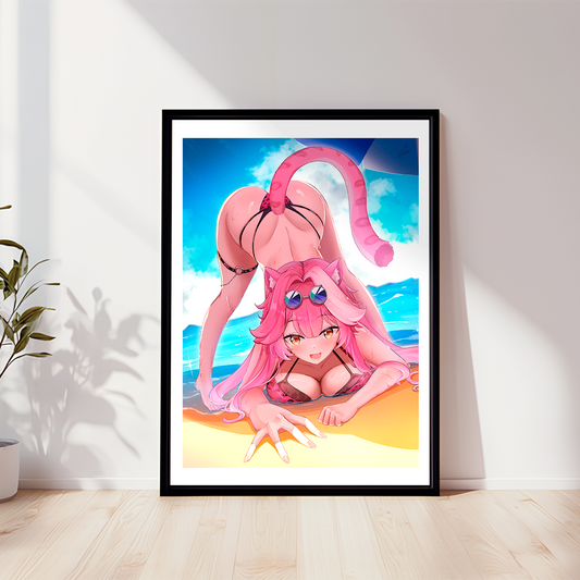 Raora Panthera Art Print, Raora Panthera Poster, Raora Panthera Merch, Gift For Vtuber Fan, Vtuber Merch, Vtuber Poster, Raora Panthera Fan, Hololive Poster