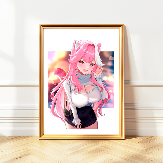 Raora Panthera Art Print, Raora Panthera Poster, Raora Panthera Merch, Gift For Vtuber Fan, Vtuber Merch, Vtuber Poster, Raora Panthera Fan, Hololive Poster