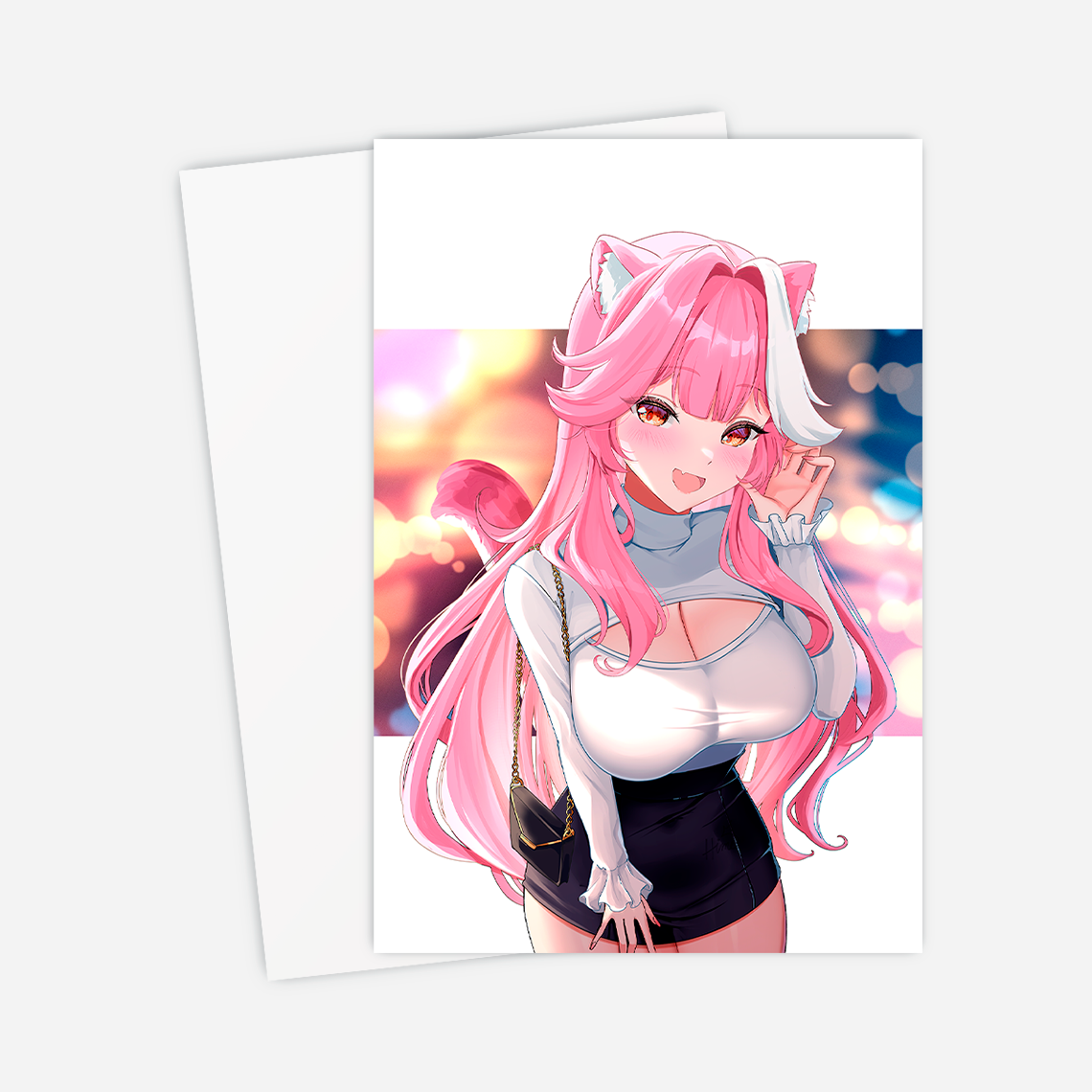 Hololive Raora Panthera Postcard, Vtuber Mini Print, Raora Panthera Mini Print, Vtubers Merch, Raora Panthera Merch, Hololive Mini Poster, Gift For Vtuber Fan