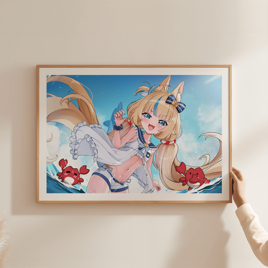 Sameko Saba Art Print, Sameko Saba Poster, Sameko Saba Merch, Gift For Vtuber Fan, Vtuber Merch, Vtuber Poster, Sameko Saba Fan, Vtuber Poster