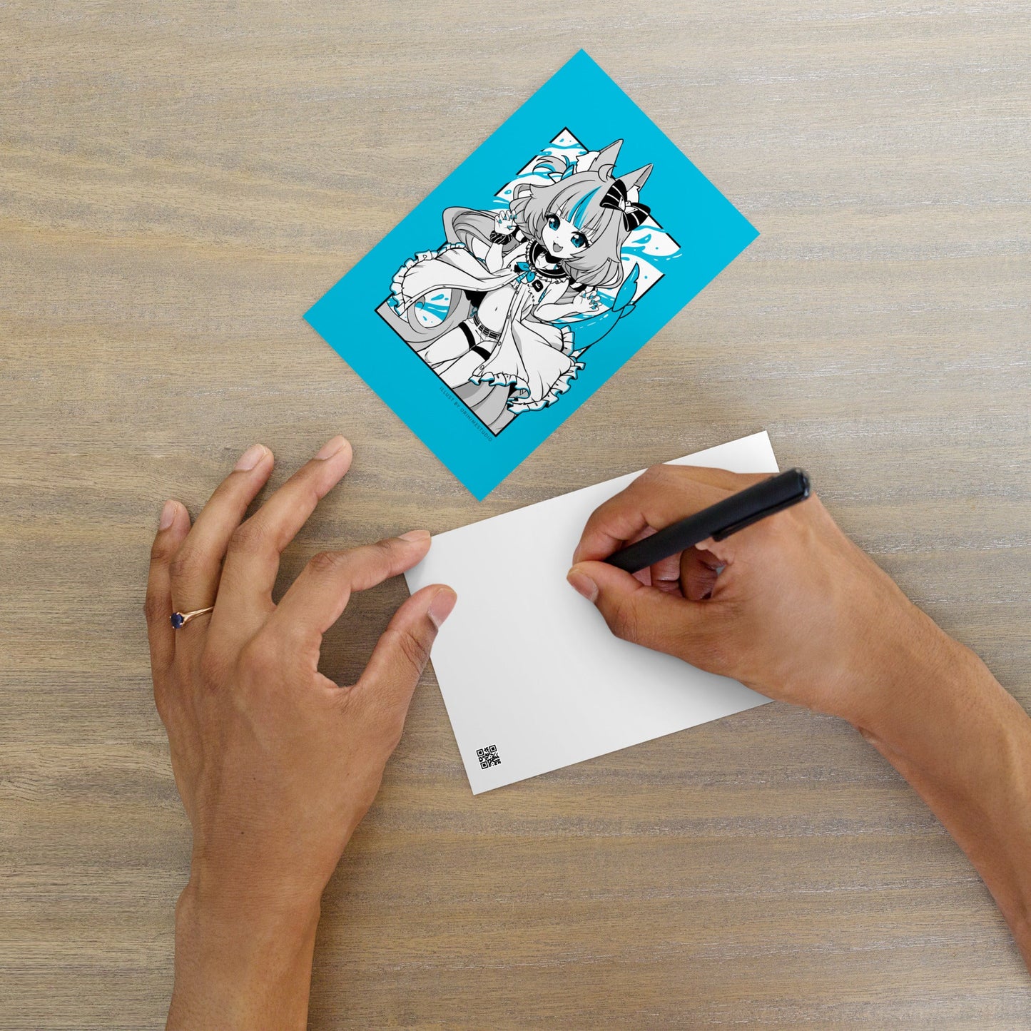 Sameko Saba Postcard Mini Print Sameko Saba Merch Vtubers Merch Sameko Saba Mini Print Sameko Saba Merch