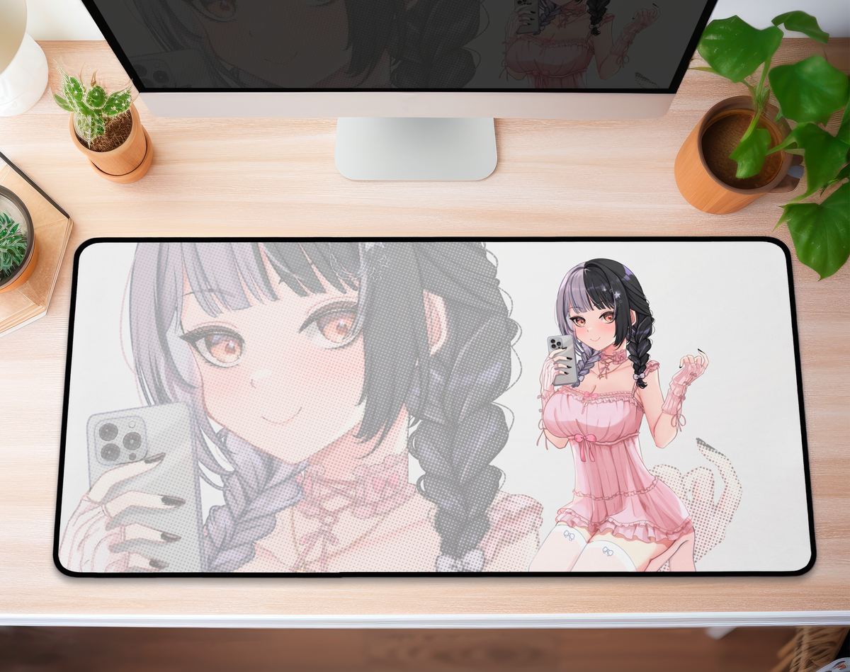 Shiori Novella Deskmat Vtubers Mousepad XL XXL Gaming Desk Mat Gift for Gamers Waifu Large Playmat Hololive Merch Shiori Novella Mousepad