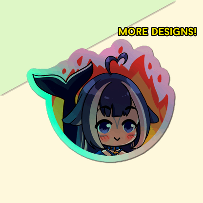Shylily Holographic stickers - Vtuber Stickers, Kiss Cut Stickers 3"x3", Shylily Stickers, Stationery Stickers, Shylily Merch, Vtuber merch
