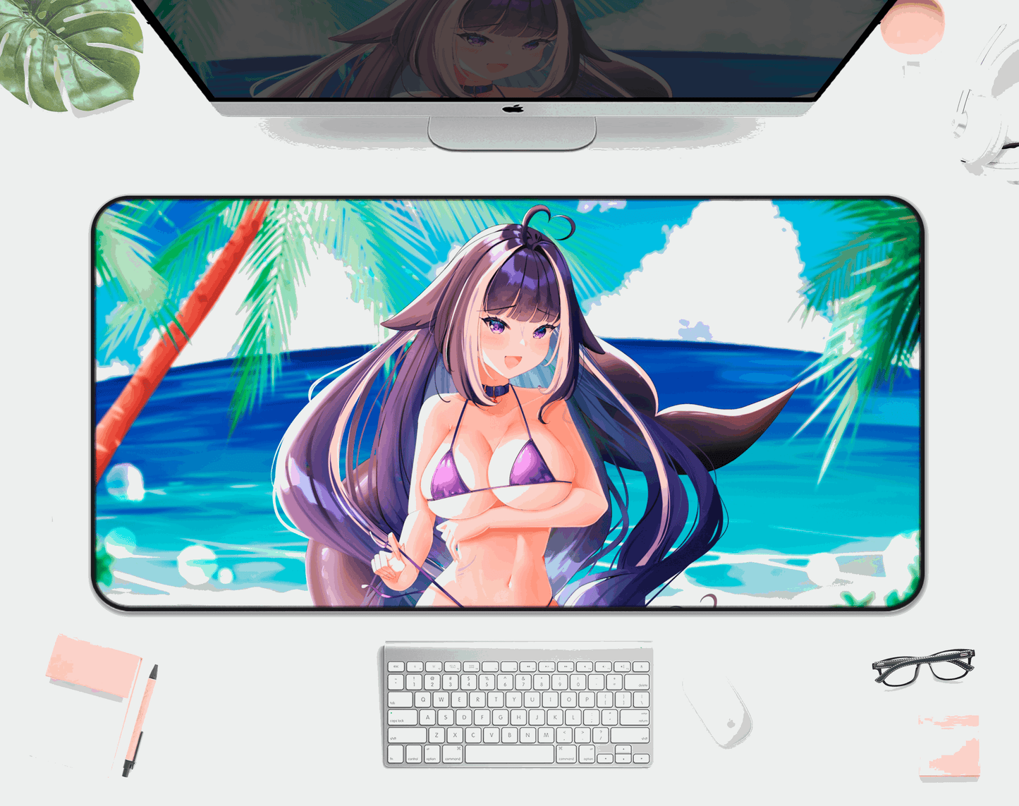 Shylily Deskmat, Vtuber Mousepad XL XXL Gaming Desk Mat, Gift for Vtuber Fan, Waifu Mousepad, Waifu Deskmat, Shylily Merch, Shylily Playmat