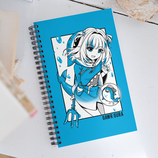 Gawr Gura Notebook Vtuber Journal Hololive Merch Gawr Gura Fan Vtuber Notebook Merch Hololive Gawr Gura Journal