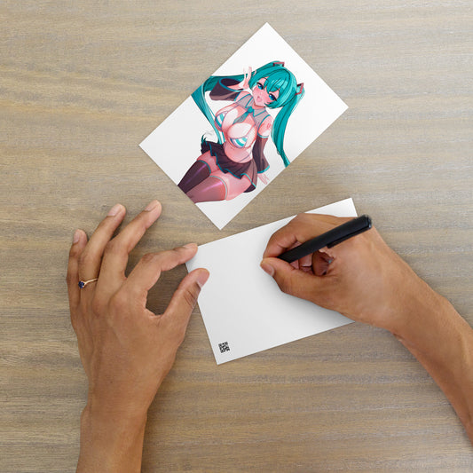 Hatsune Miku Postcard Mini Print Hatsune Miku Merch Miku Merch Hatsune Miku Mini Print Hatsune Miku Merch